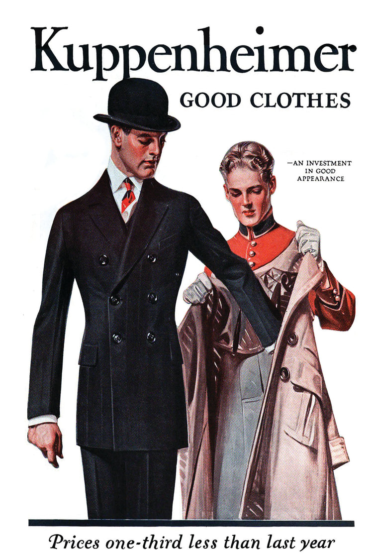 Kuppenheimer Men's Clothing Vintage Ad Poster