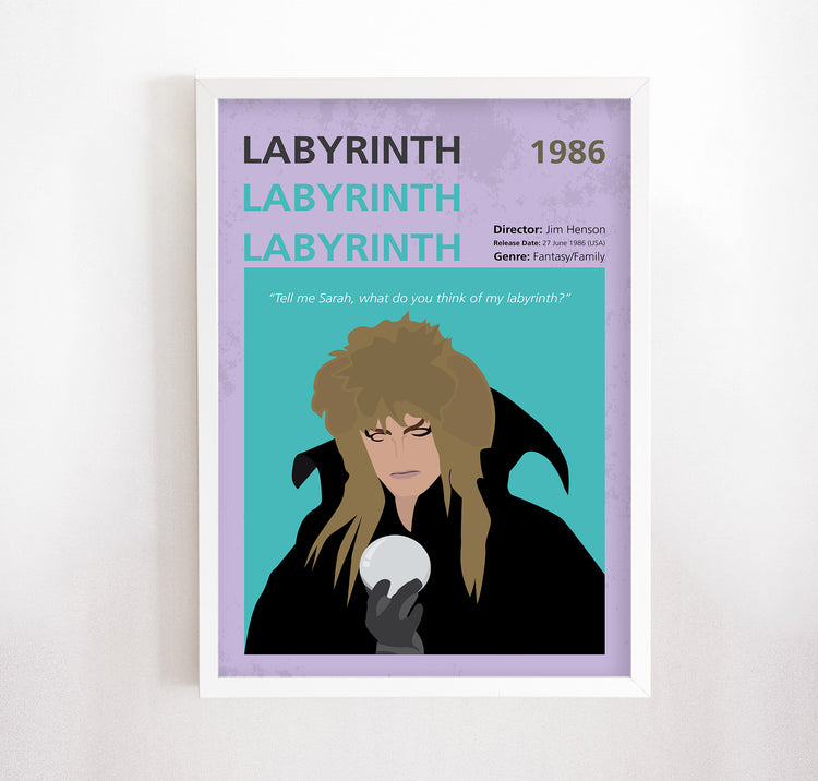 Labyrinth (1986) Minimalistic Film Poster