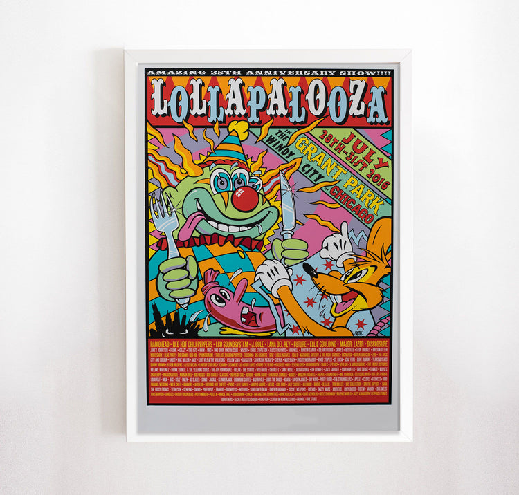 2016 Lollapalooza Chicago Festival/Concert Poster