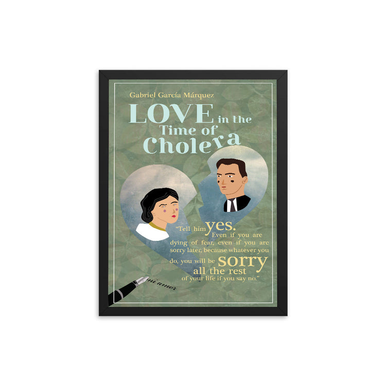 Love in the Time of Cholera by Gabriel García Márquez Book Poster