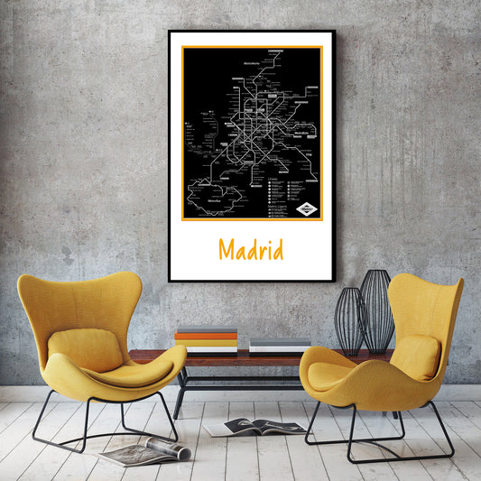 Madrid MTA Subway Map
