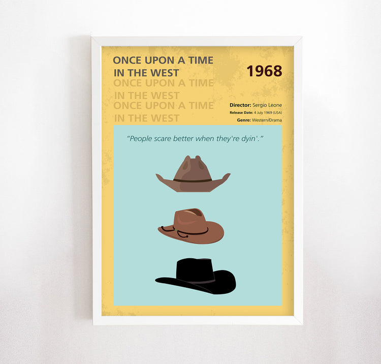 Once Upon a Time in the West (1968) Minimalistic Film Poster