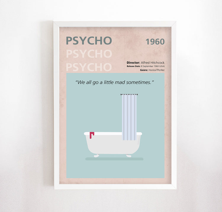 Psycho (1960) Minimalistic Film Poster