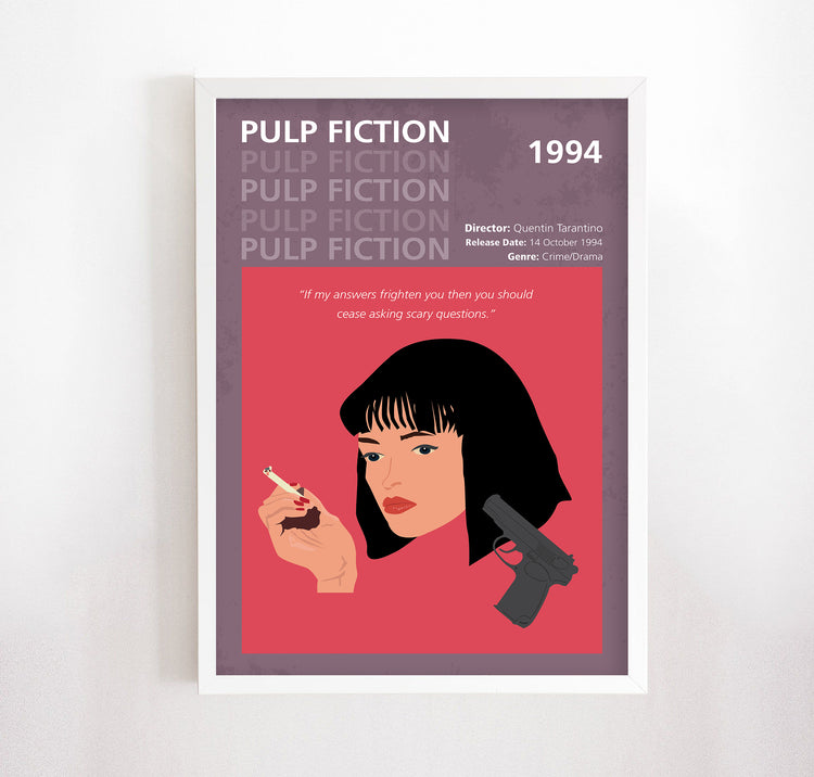 Pulp Fiction (1994) Minimalistic Film Poster
