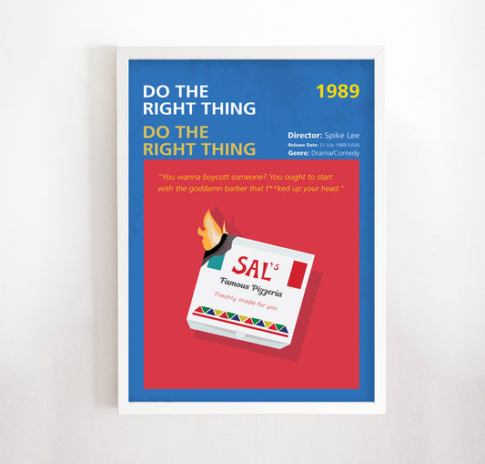 Do the Right Thing (1989) Minimalistic Film Poster
