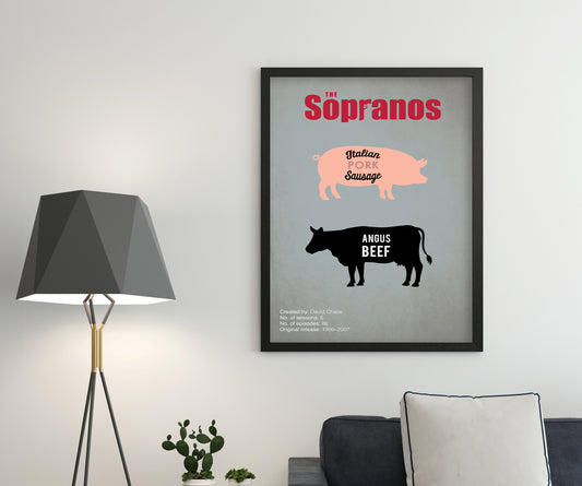 The Sopranos (1999-2007) Minimalistic TV Poster