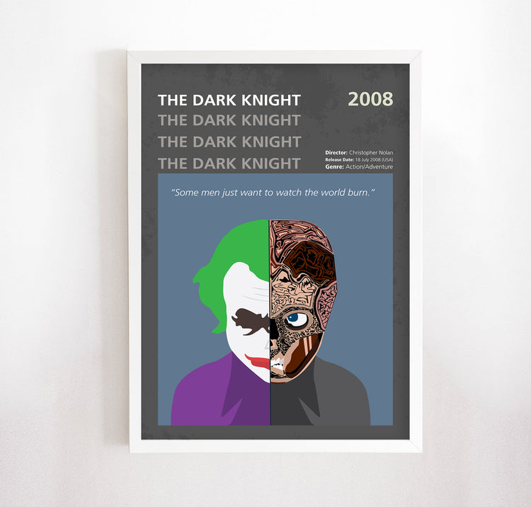 The Dark Knight (2008) Minimalistic Film Poster