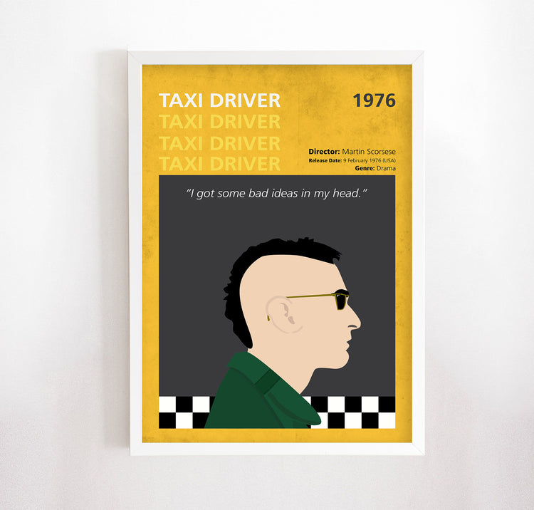 Taxi Driver (1976) Minimalistic Film Poster
