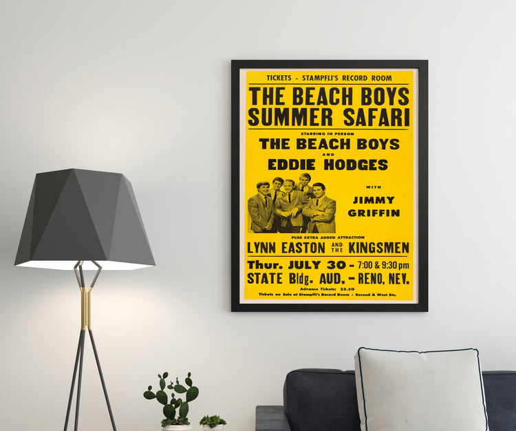 The Beach Boys Vintage Concert Show Poster