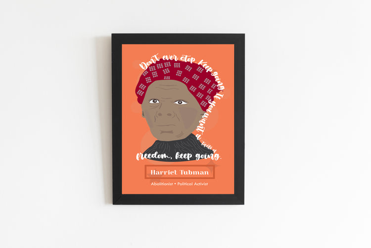 Harriet Tubman Illustration Portrait Wall Decor