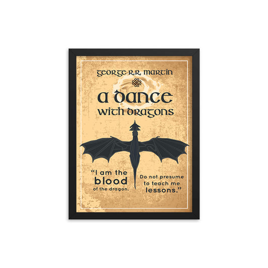 A Dance with Dragons by George R.R. Martin Book Poster