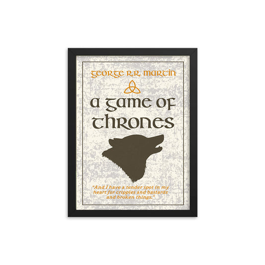 A Game of Thrones by George R.R. Martin Book Poster
