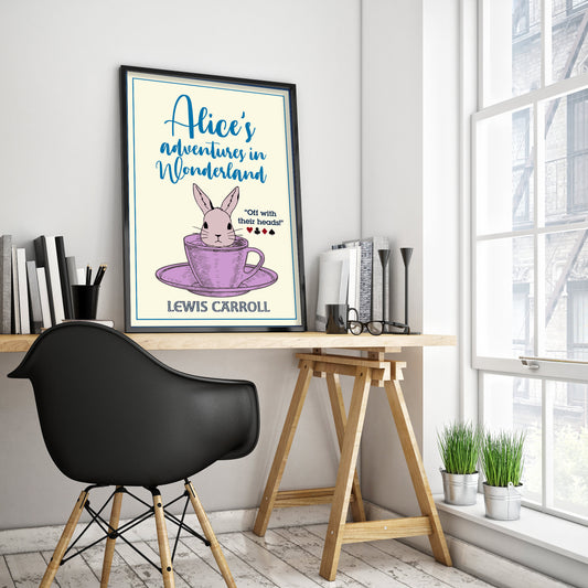 Alice's Adventures in Wonderland by Lewis Carroll Book Poster