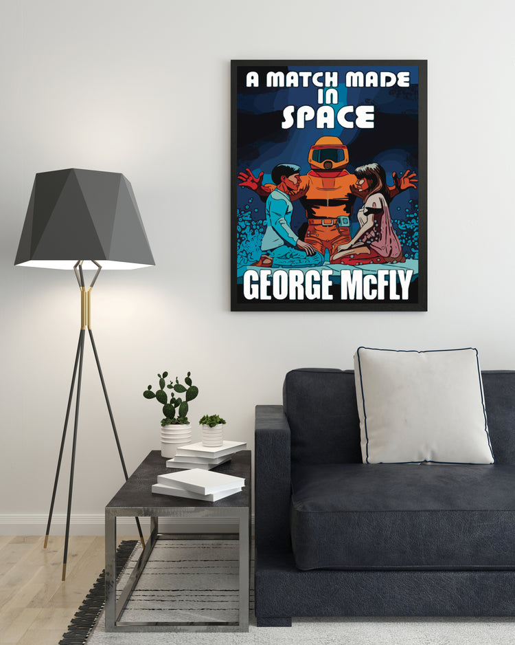 A Match Made in Space (Back to the Future) Poster