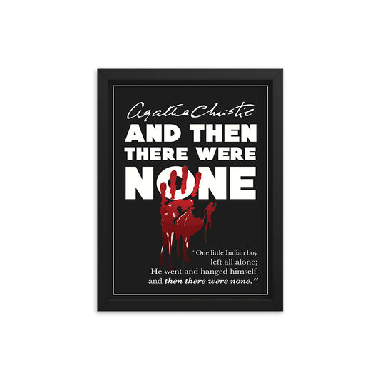 And Then There Were None by Agatha Christie Book Poster