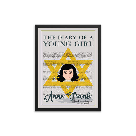The Diary of a Young Girl by Anne Frank Book Poster