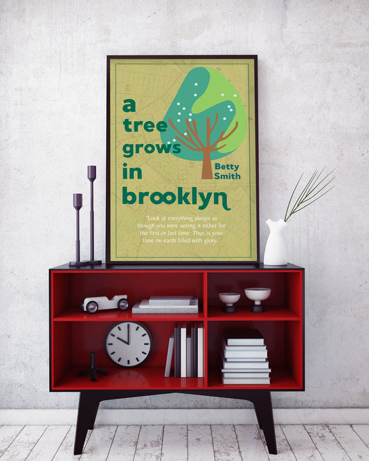 A Tree Grows in Brooklyn by Betty Smith Book Poster