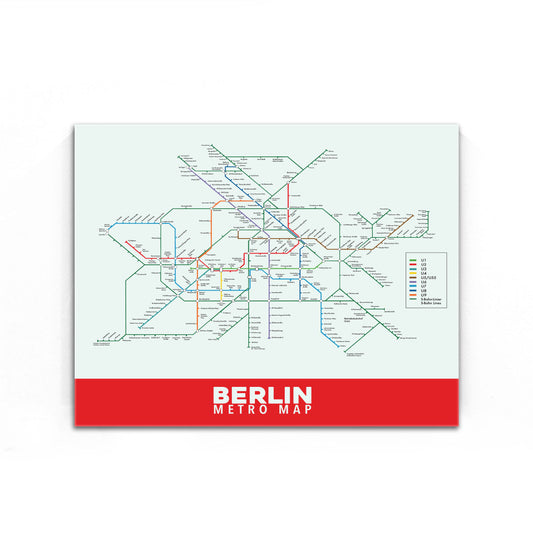Berlin Subway Map (Full Color)