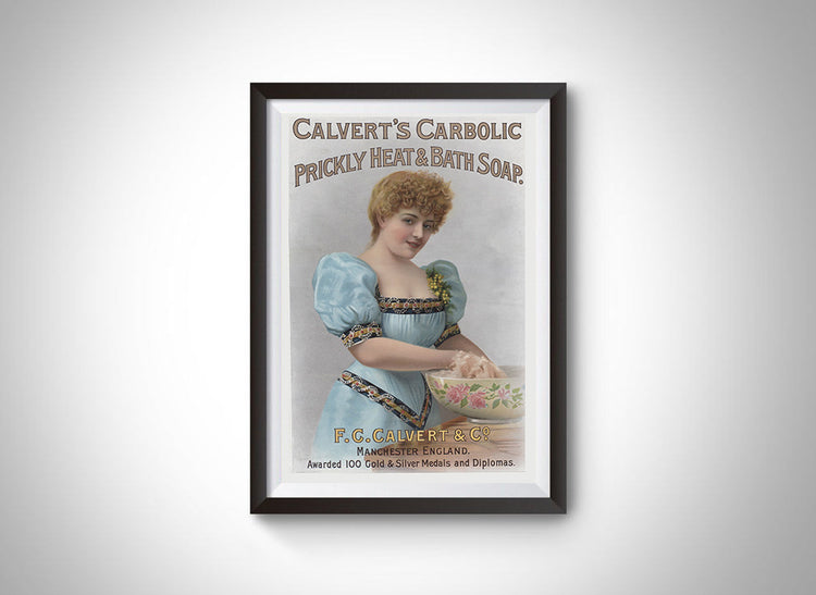 Calvert's Carbolic Bath Soap (1899) Vintage Ad Poster