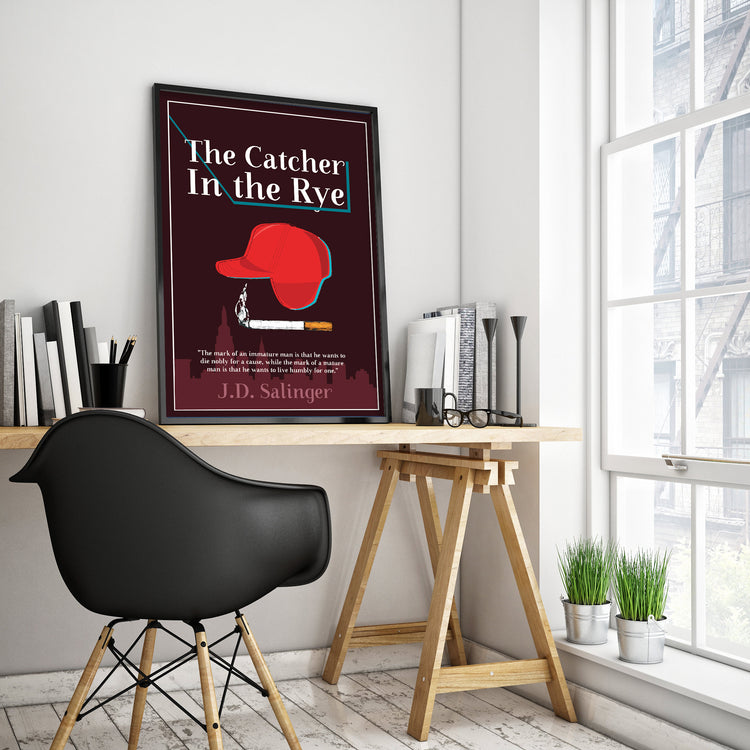 The Catcher in the Rye by J.D. Salinger Book Poster