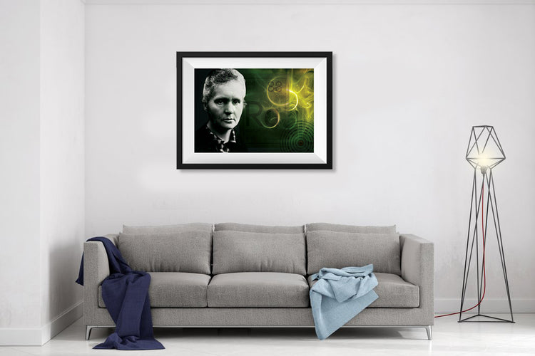 Marie Curie Scientist Portrait Poster