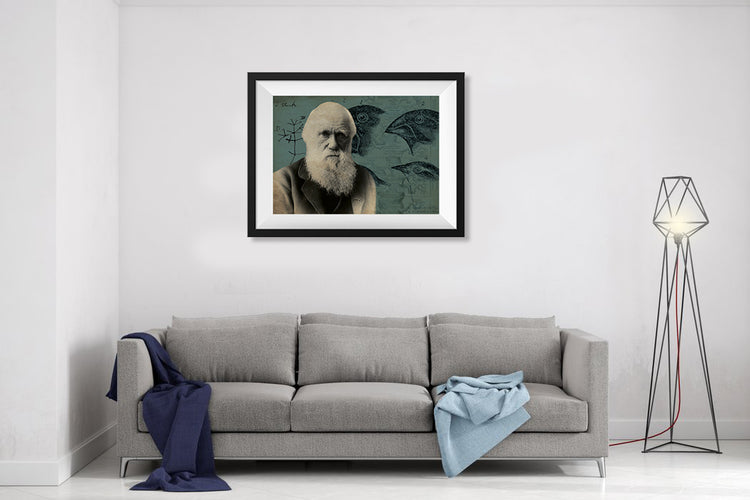 Charles Darwin Scientist Portrait Poster