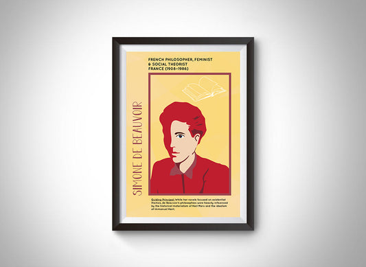 Simone de Beauvoir Poster Wall Decor