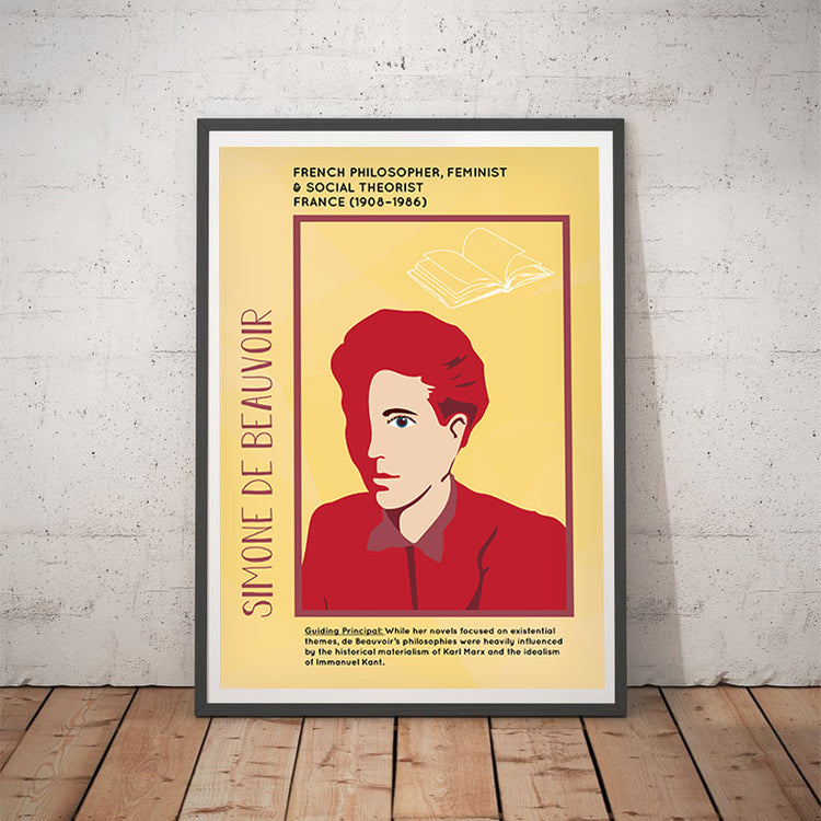 Simone de Beauvoir Poster Wall Decor