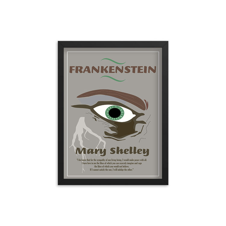 Frankenstein by Mary Shelley Book Poster