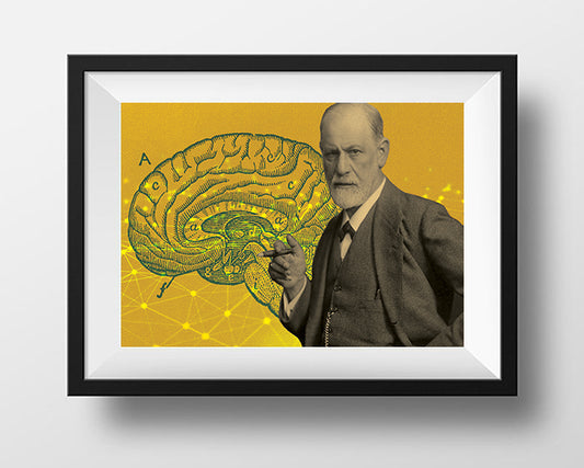 Sigmund Freud Scientist Portrait Poster