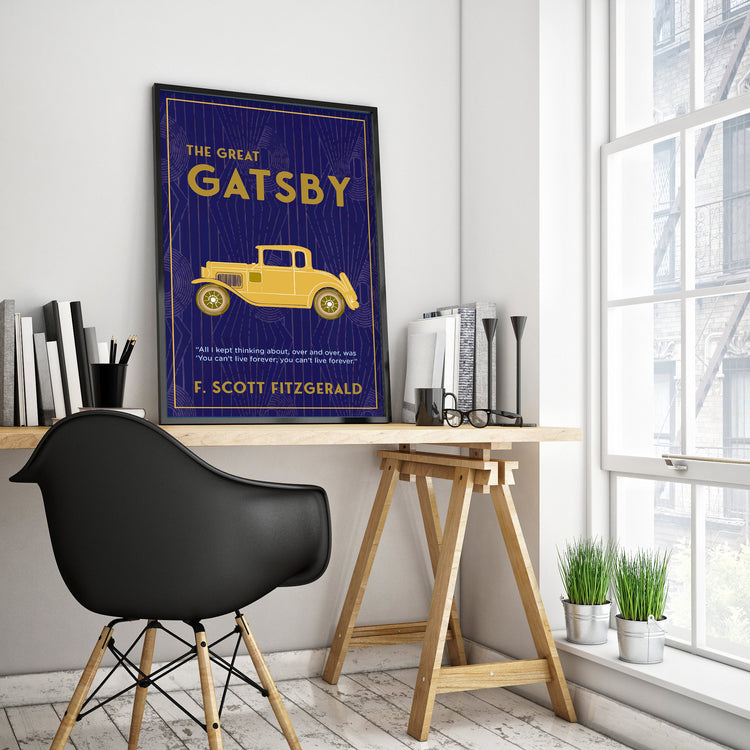 The Great Gatsby by F. Scott Fitzgerald Book Poster