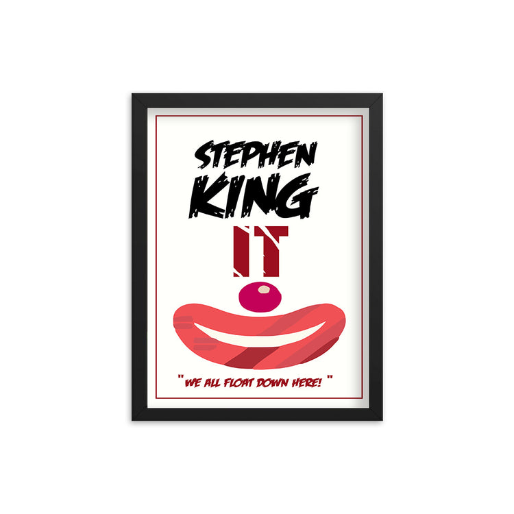 It by Stephen King Book Poster