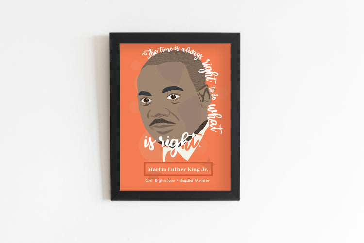 Martin Luther King Jr. Illustration Wall Decor