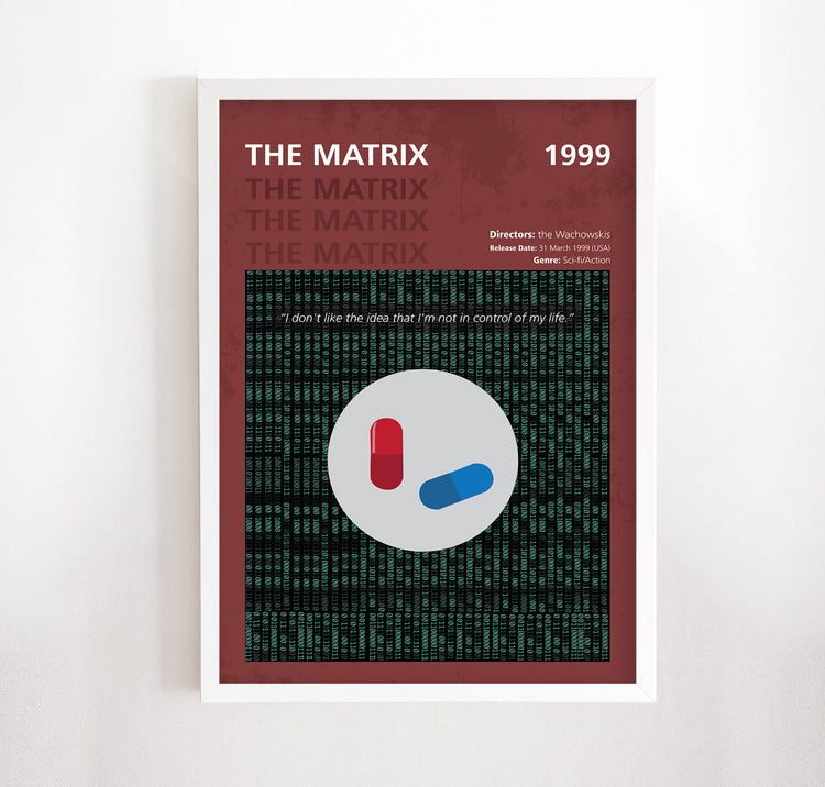 The Matrix (1999) Minimalistic Film Poster