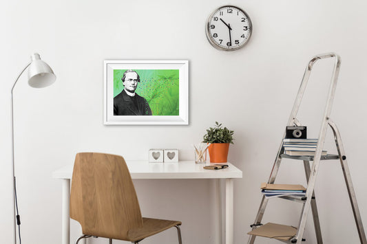 Gregor Mendel Scientist Portrait Poster