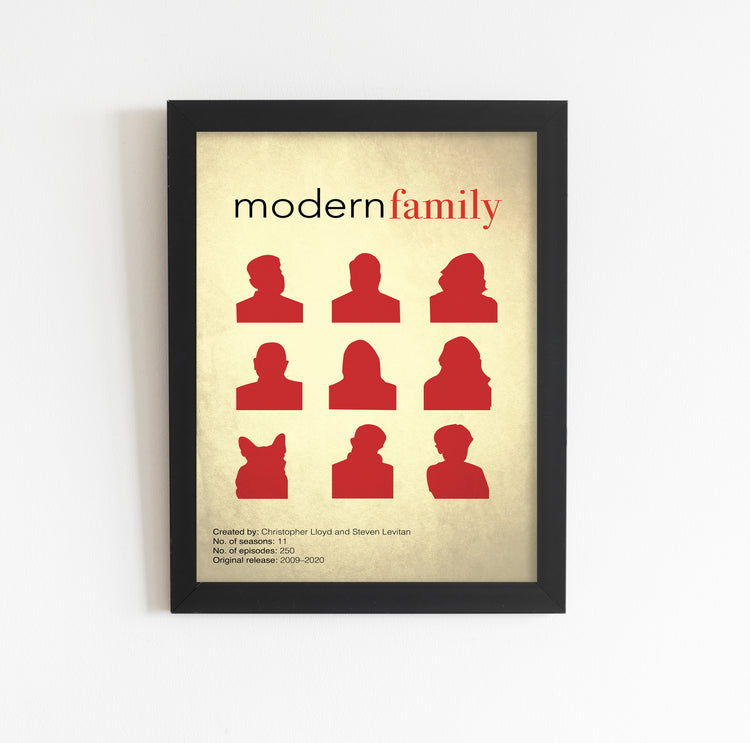 Modern Family (2009-2020) Minimalistic TV Poster