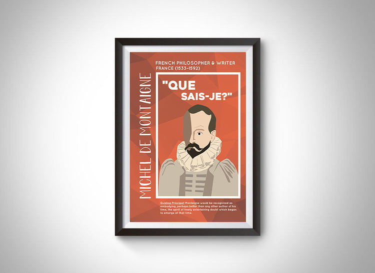 Michel de Montaigne Poster Wall Decor