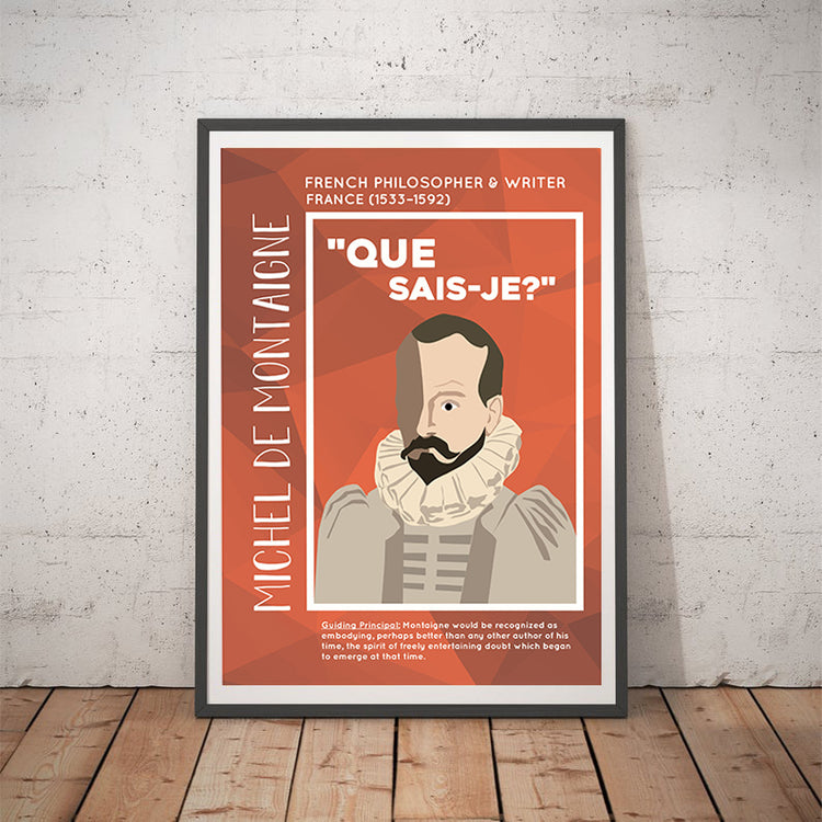 Michel de Montaigne Poster Wall Decor