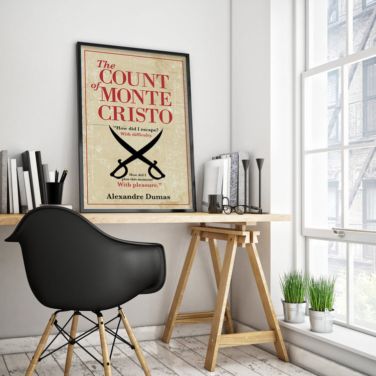 The Count of Monte Cristo by Alexandre Dumas Book Poster