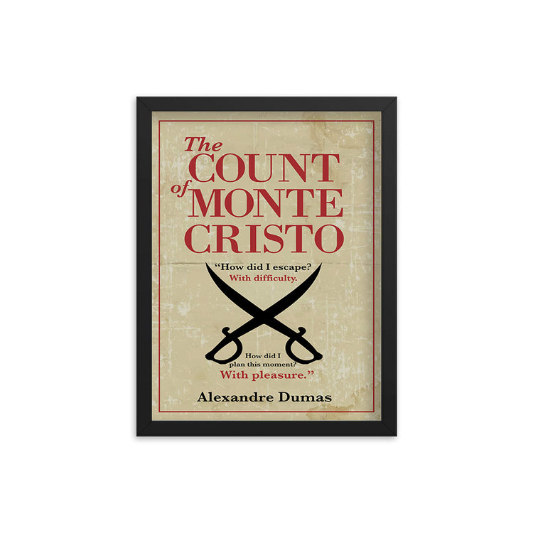 The Count of Monte Cristo by Alexandre Dumas Book Poster