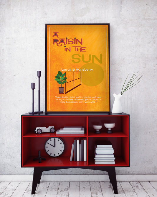 A Raisin in the Sun by Lorraine Hansberry Book/Play Poster