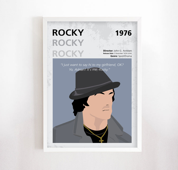 Rocky (1976) Minimalistic Film Poster