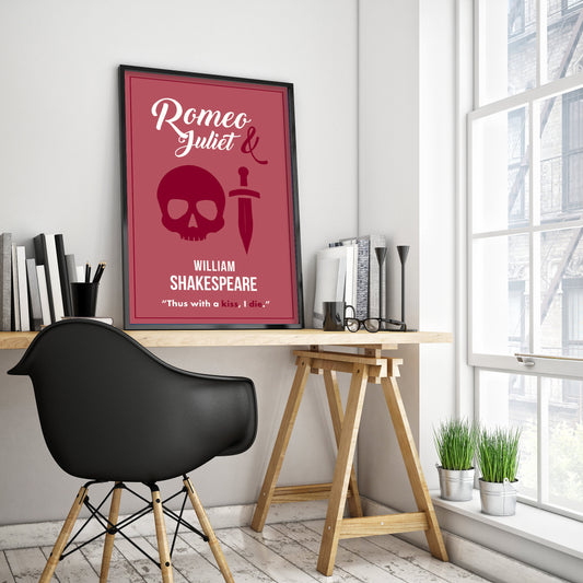 Romeo & Juliet by Shakespeare Book Poster