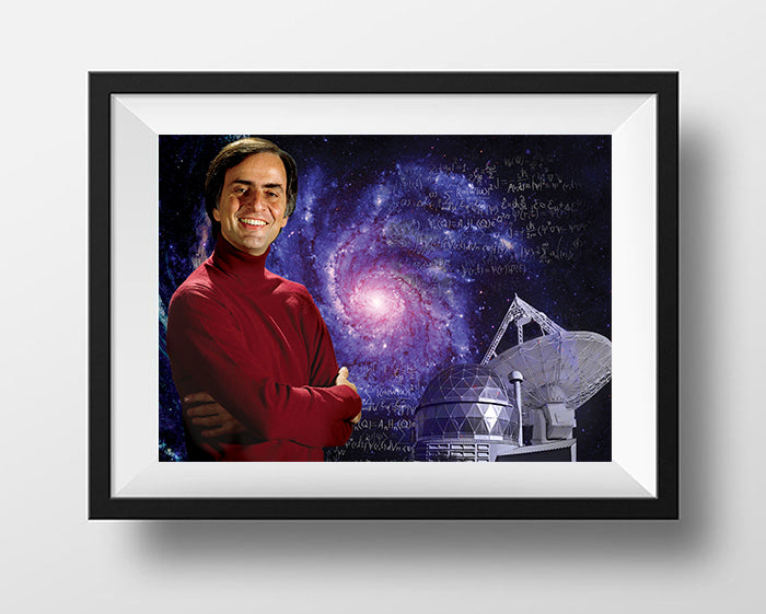 Carl Sagan Scientist Portrait Poster