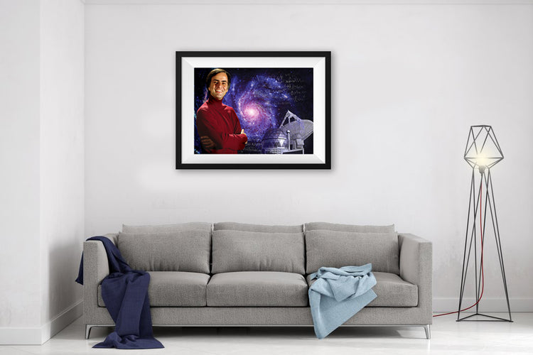 Carl Sagan Scientist Portrait Poster
