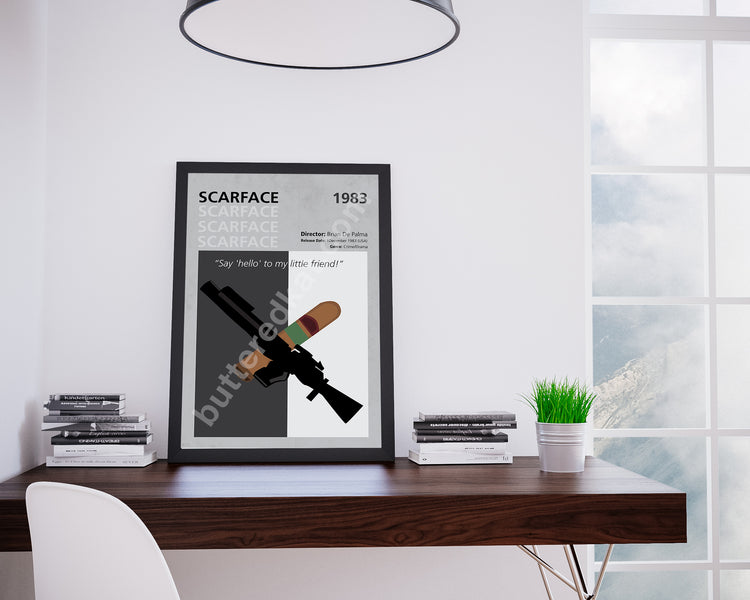 Scarface (1983) Minimalistic Film Poster