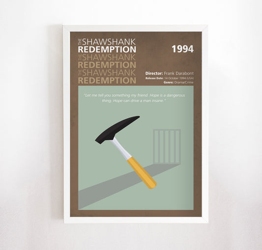 The Shawshank Redemption (1994) Minimalistic Film Poster