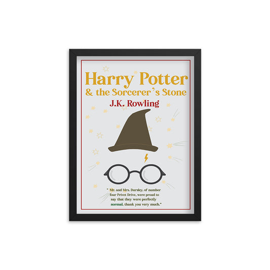 Harry Potter & the Sorcerer's Stone by J.K. Rowling Book Poster