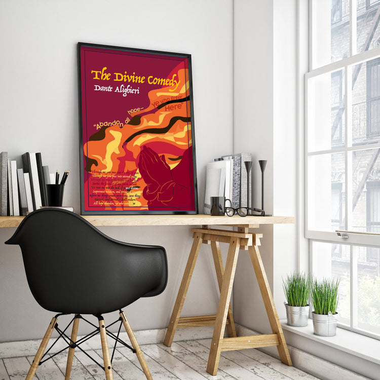 The Divine Comedy by Dante Alighieri Book Poster