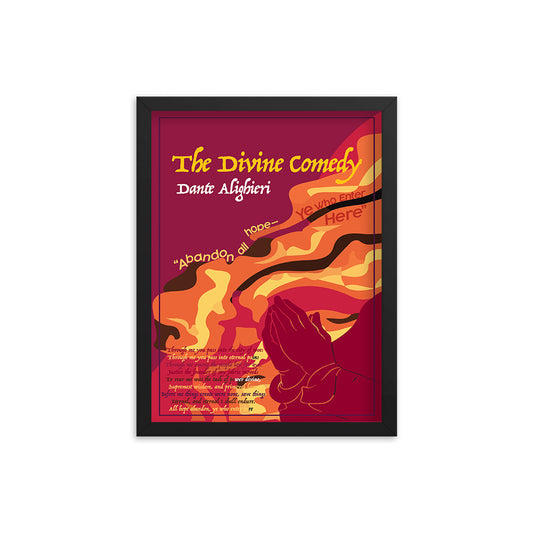 The Divine Comedy by Dante Alighieri Book Poster